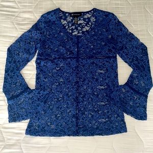 Blue Lace Blouse